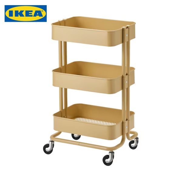 RÅSKOG Trolley, White, Black, Yellow, Grey-Green - Image 6