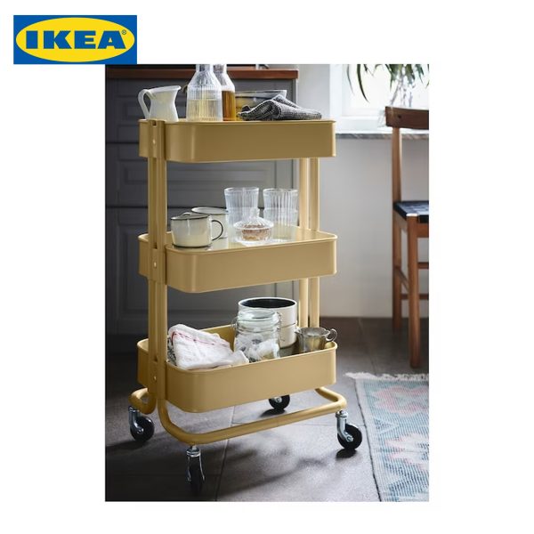 RÅSKOG Trolley, White, Black, Yellow, Grey-Green - Image 10