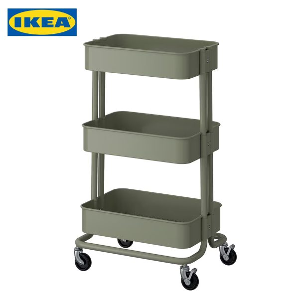 RÅSKOG Trolley, White, Black, Yellow, Grey-Green - Image 20