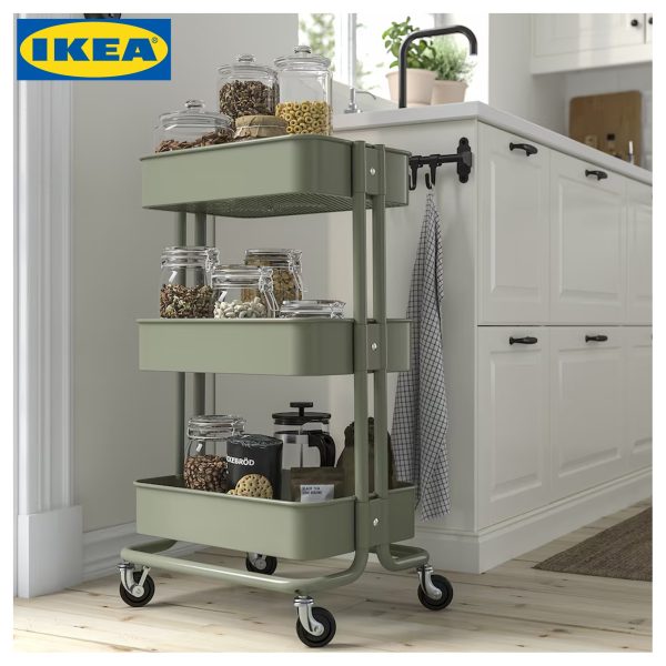 RÅSKOG Trolley, White, Black, Yellow, Grey-Green - Image 19
