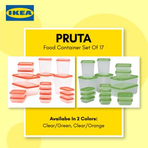 PRUTA Food Container, Set of 17