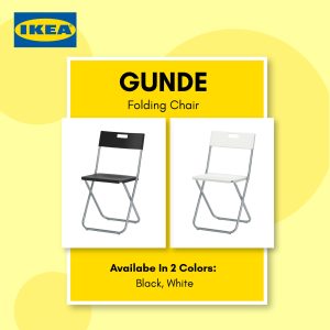 GUNDE Folding Chair - Black | White