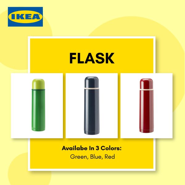 HÄLSA Steel Vacuum Flask - Green | Blue | Red