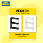 VESKEN Trolley - Black | White