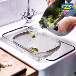 IDEALISK Colander, Stainless Steel