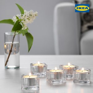 GLASIG Tealight Holder, Clear Glass