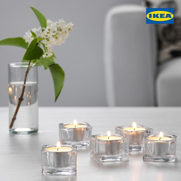 GLASIG Tealight Holder, Clear Glass