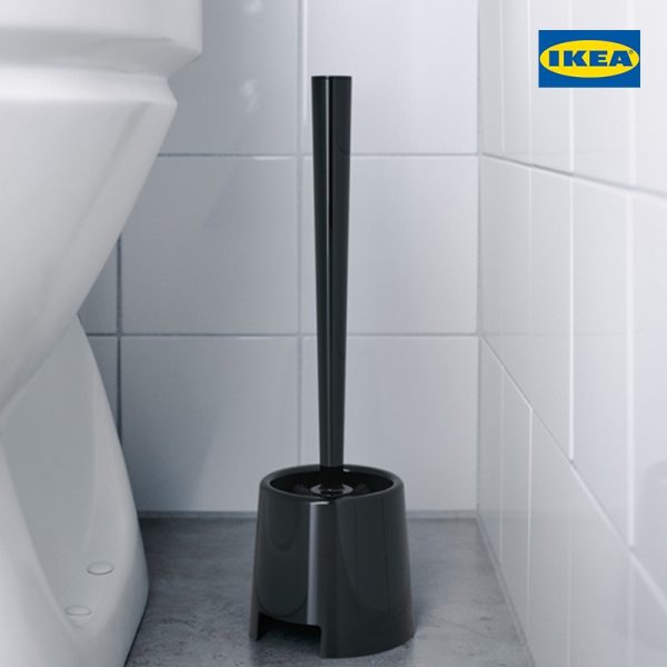 BOLMEN Toilet Brush/Holder - Black | White - Image 2