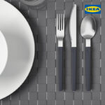 OSTRON 12-Piece Cutlery Set, Grey