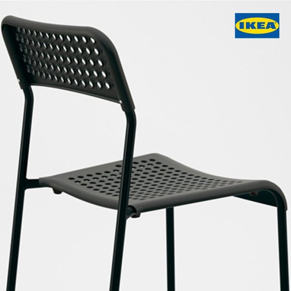 ADDE Chair - Black | White - Image 3