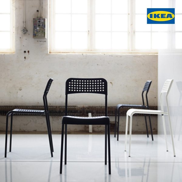 ADDE Chair - Black | White - Image 2