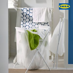 JÄLL Laundry Bag With Stand, White