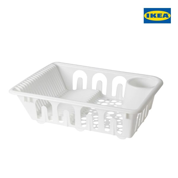 FLUNDRA Dish Drainer, White - Image 2
