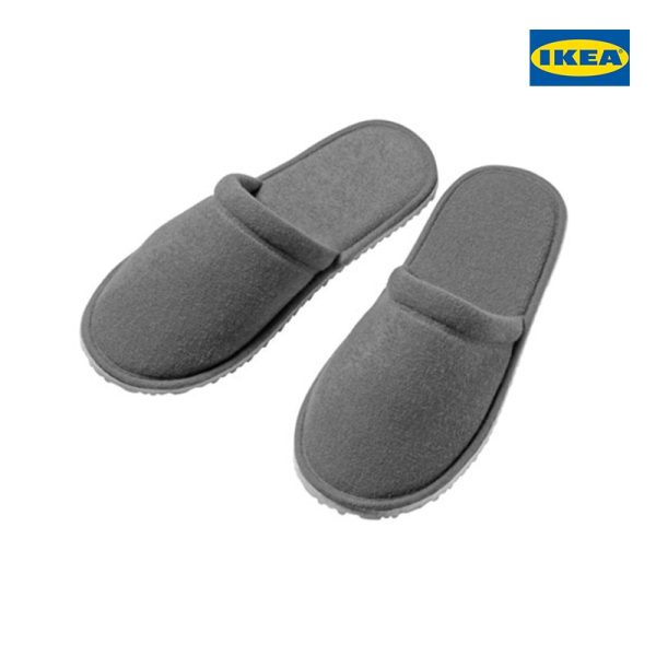 TÅSJÖN Slippers, Grey - Image 2