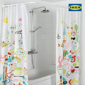 VIKARN Shower Curtain Rod, White