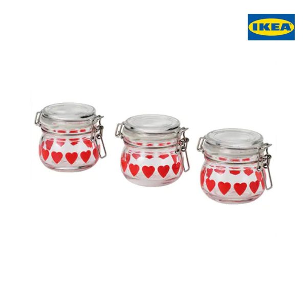 VINTERFEST Jar With Lid, Heart - Image 3