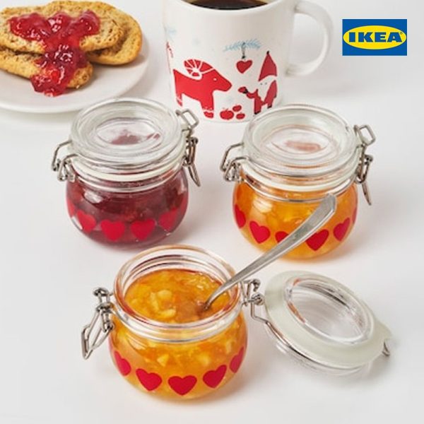 VINTERFEST Jar With Lid, Heart