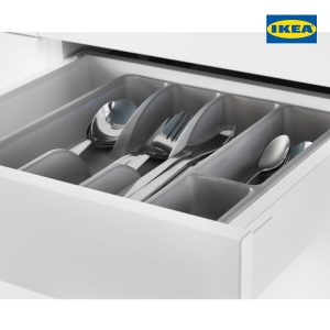 SMÄCKER Cutlery Tray, Grey