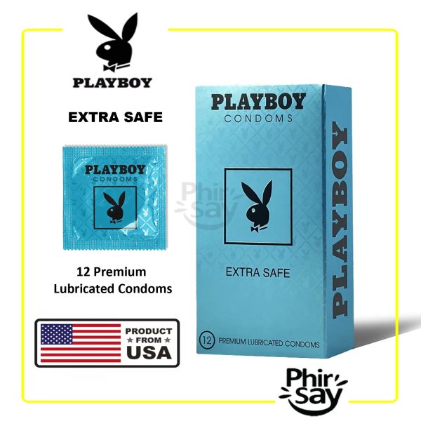 Playboy Extra Safe Condoms | Pack of 12