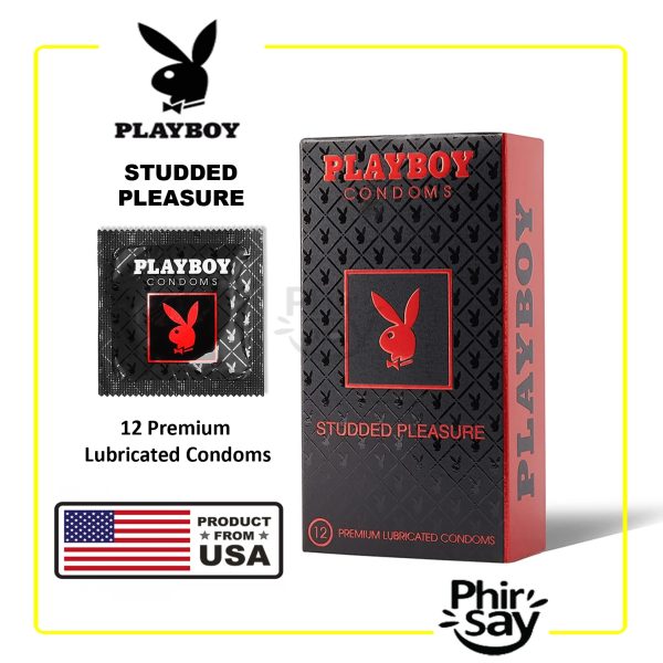 Playboy Studded Pleasure Condoms | Pack of 12