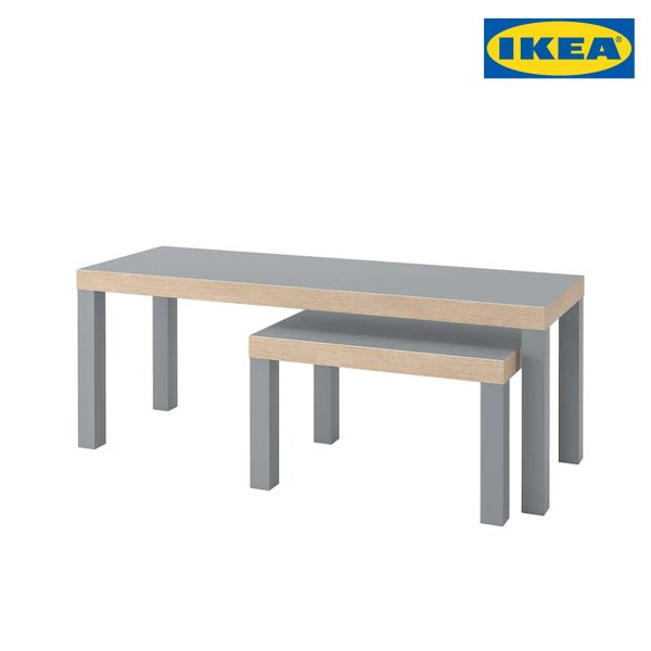 IKEA Lack Nest of Tables, Set of 2, Grey - Image 3