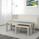 IKEA Lack Nest of Tables, Set of 2, Grey