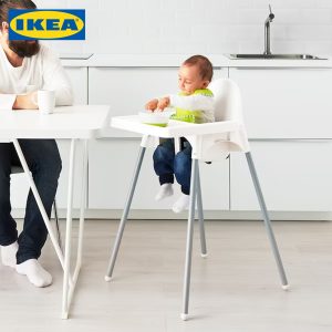ANTILOP High Chair For Baby - Pink - Blue - White