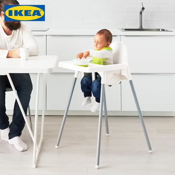 ANTILOP High Chair For Baby - Pink - Blue - White