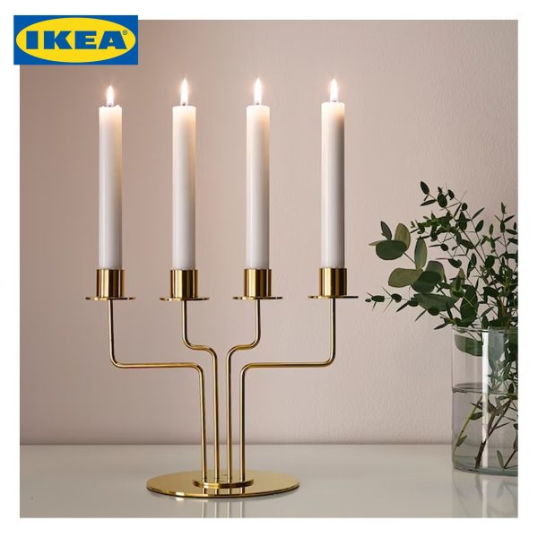 PARLBAND Candle Holder, Golden, 22 cm - Image 2