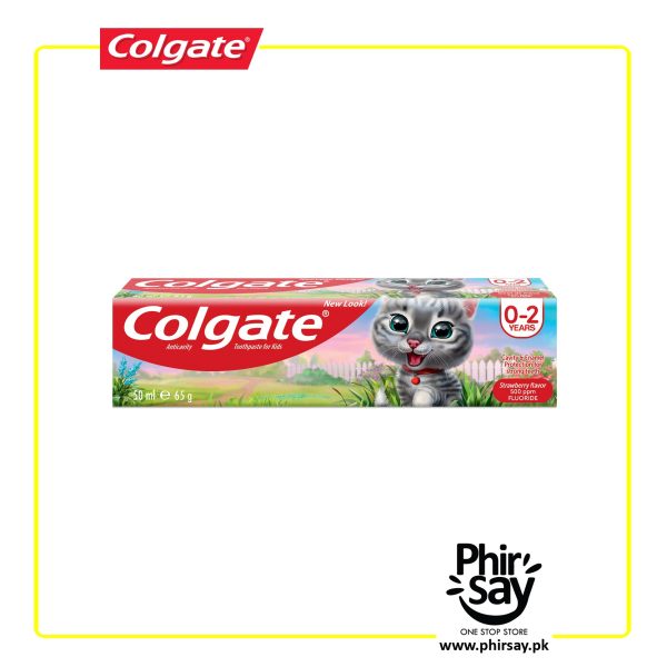 Colgate Toothpaste for Kids - Strawberry Flavor - 0 to 2 Yrs - Image 2