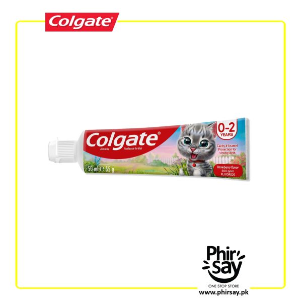 Colgate Toothpaste for Kids - Strawberry Flavor - 0 to 2 Yrs - Image 3