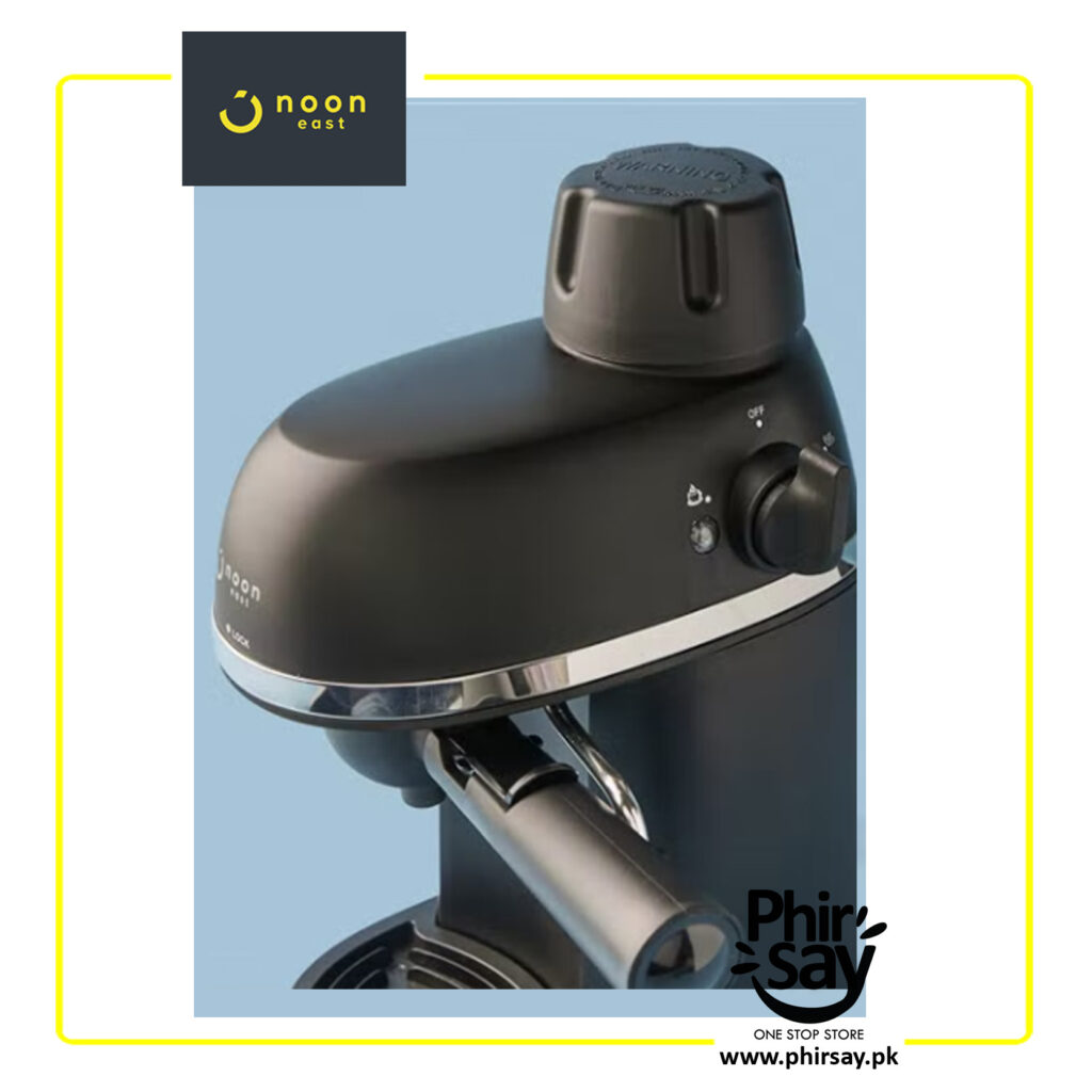 Noon East Espresso Coffee Machine 3.5 Bar 800 W With High Pressure 0.24 Liter Black Phirsay