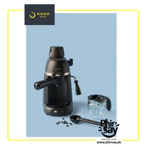 Noon East Espresso Coffee Machine - 3.5 Bar 800 W With High Pressure 0.24 Liter- Black