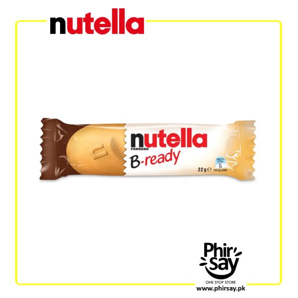 B-ready Wafer Filled with Nutella Ferrero Spread 22g - Pack of 5