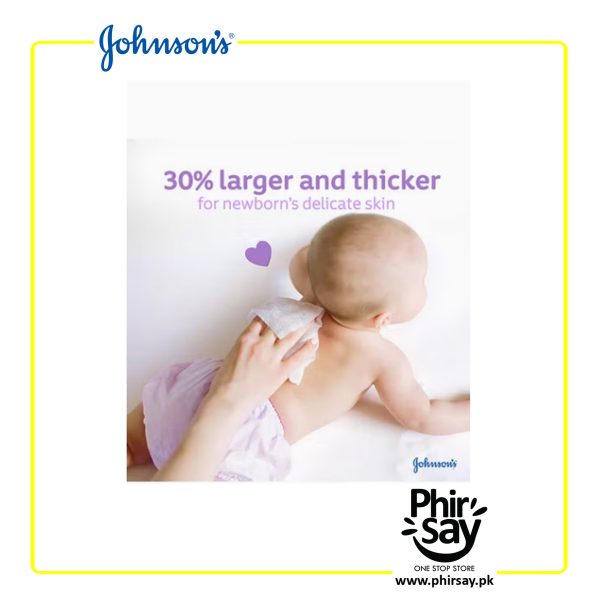 Johnson's Baby Wipes - Pack of 48 wipes - Larger & Thicker - Made in Germany - Image 6