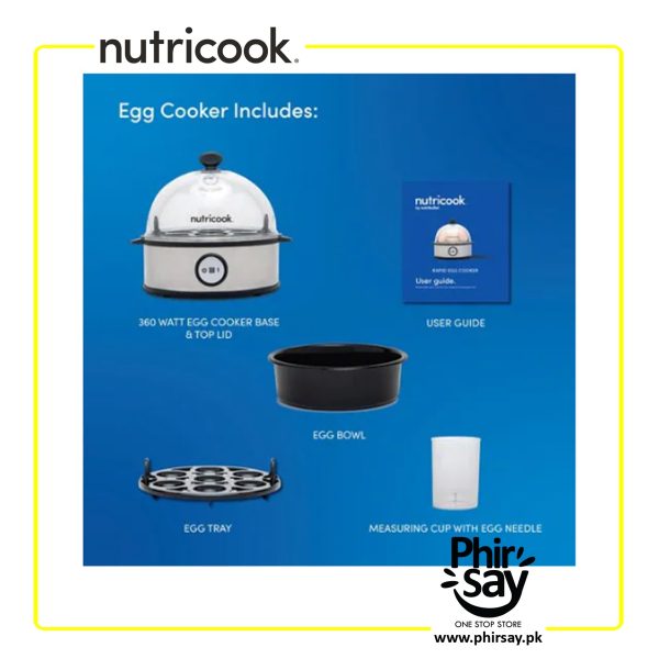 Nutricook Rapid Egg Cooker, NC-EC360, 360 W - Image 5
