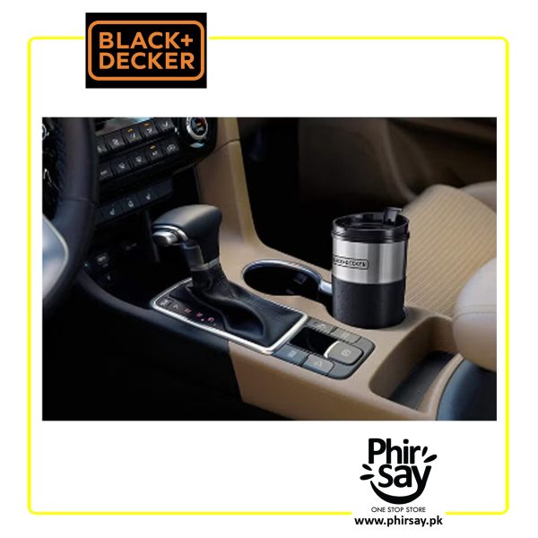 Black+Decker Coffee Machine, 1 Cup Coffee Maker, 650W, FREE Travel Mug Included - Black/Silver, 360 ml, DCT10-B5 - Image 3