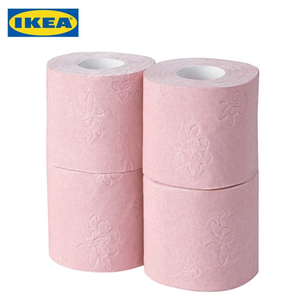 KNÖSEN Toilet Paper | Gray | Blue | Pink | 4 Tissue Rolls in 1 Pack - Image 7