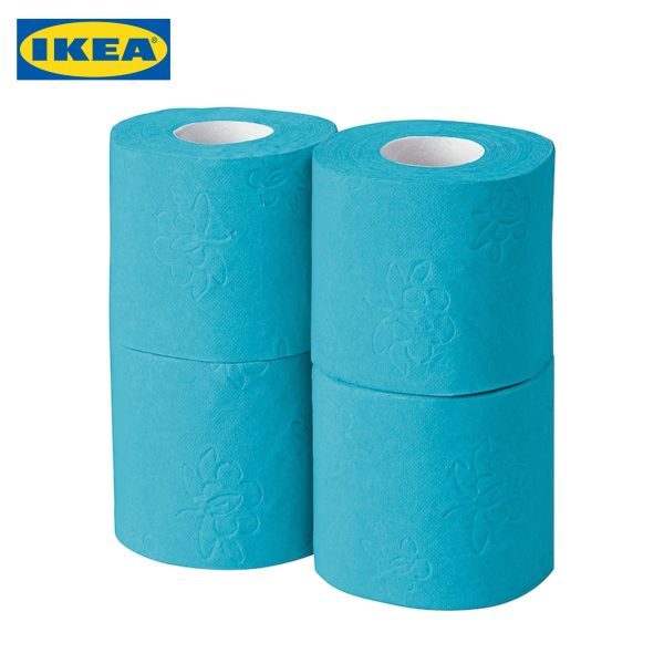 KNÖSEN Toilet Paper | Gray | Blue | Pink | 4 Tissue Rolls in 1 Pack - Image 8