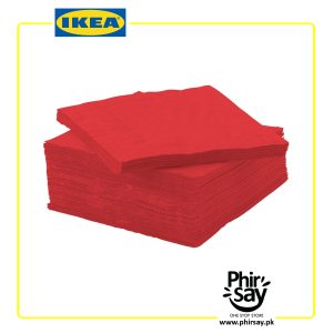 FANTASTISK Paper Napkin | Red | 24x24 cm | Pack of 50