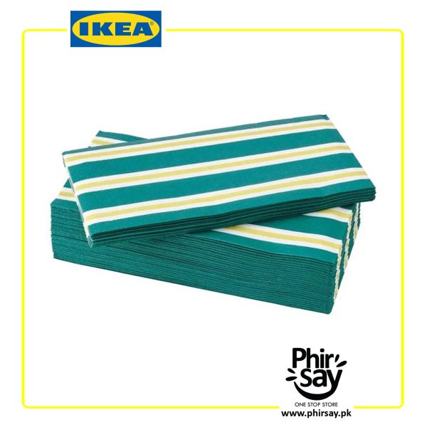 SOMMARLIV Paper Napkin | Multicolor | Patterned | 38 x 38 cm | Pack of 30