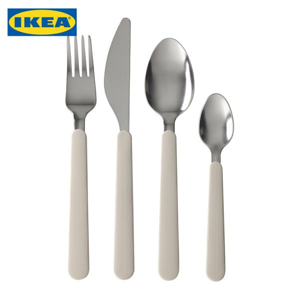 UPPHÖJD IKEA 16-Piece Cutlery Set, Beige - Image 2
