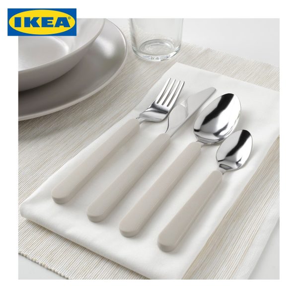 UPPHÖJD IKEA 16-Piece Cutlery Set, Beige