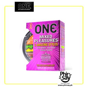 ONE Mixed Pleasure Condoms | Pack of 3