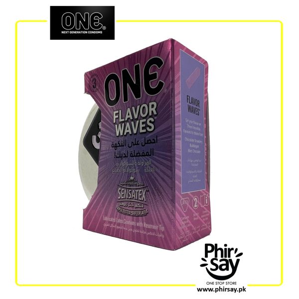ONE Flavor Waves Condoms | Pack of 3 - Image 2