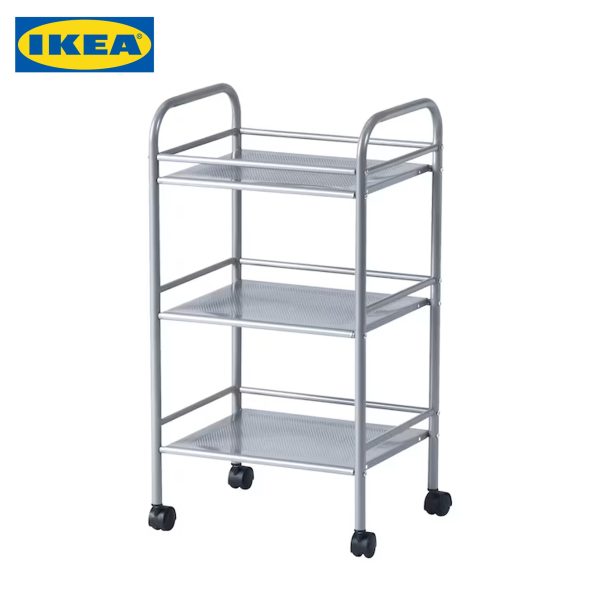IKEA DRAGGAN Trolley, silver-colour, 41x32x75 cm - Image 2